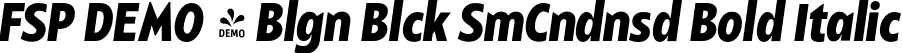 FSP DEMO - Blgn Blck SmCndnsd Bold Italic font - Fontspring-DEMO-balgin-blacksmcondenseditalic.otf