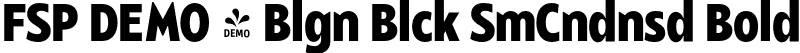 FSP DEMO - Blgn Blck SmCndnsd Bold font - Fontspring-DEMO-balgin-blacksmcondensed.otf