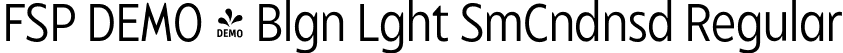 FSP DEMO - Blgn Lght SmCndnsd Regular font - Fontspring-DEMO-balgin-lightsmcondensed.otf