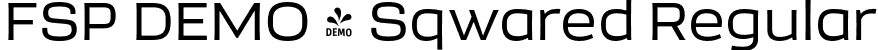 FSP DEMO - Sqwared Regular font - Fontspring-DEMO-sqwared-regular.otf