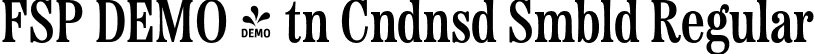 FSP DEMO - tn Cndnsd Smbld Regular font - Fontspring-DEMO-etnacondensed-semibold.otf