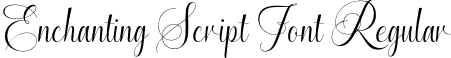 Enchanting Script Font Regular font - EnchantingScriptFont-Regular.otf