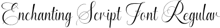 Enchanting Script Font Regular font - EnchantingScriptFont-Regular.ttf