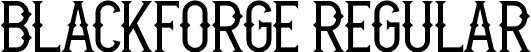 Blackforge Regular font - blackforge.ttf