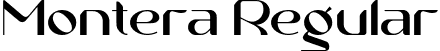 Montera Regular font - montera.ttf