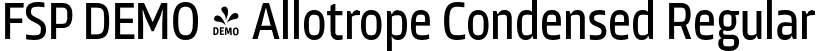 FSP DEMO - Allotrope Condensed Regular font - Fontspring-DEMO-allotropecond-regular.otf