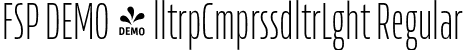 FSP DEMO - lltrpCmprssdltrLght Regular font - Fontspring-DEMO-allotropecomp-ullight.otf