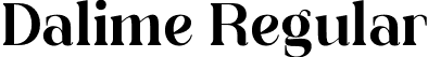 Dalime Regular font - Dalime.ttf