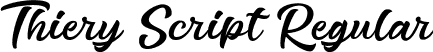 Thiery Script Regular font - ThieryScript.ttf