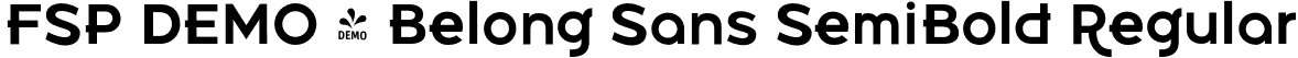 FSP DEMO - Belong Sans SemiBold Regular font - Fontspring-DEMO-belongsans-semibold.otf