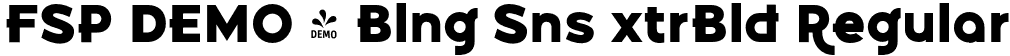 FSP DEMO - Blng Sns xtrBld Regular font - Fontspring-DEMO-belongsans-extrabold.otf