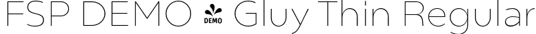 FSP DEMO - Gluy Thin Regular font - Fontspring-DEMO-gluy-thin.otf