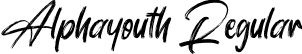 Alphayouth Regular font - Alphayouth.ttf