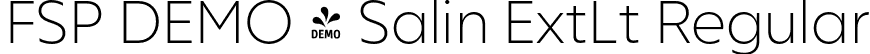 FSP DEMO - Salin ExtLt Regular font - Fontspring-DEMO-salin-extralight_.otf