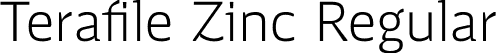Terafile Zinc Regular font - Terafile-Zinc.otf