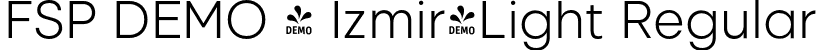FSP DEMO - Izmir-Light Regular font - Fontspring-DEMO-izmir-light.otf