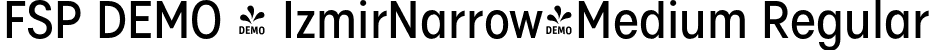 FSP DEMO - IzmirNarrow-Medium Regular font - Fontspring-DEMO-izmirnarrow-medium.otf