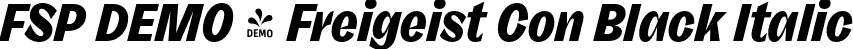 FSP DEMO - Freigeist Con Black Italic font - Fontspring-DEMO-freigeist-conblackitalic.otf
