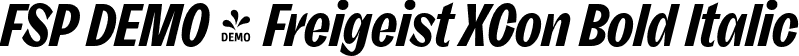 FSP DEMO - Freigeist XCon Bold Italic font - Fontspring-DEMO-freigeist-xconbolditalic.otf
