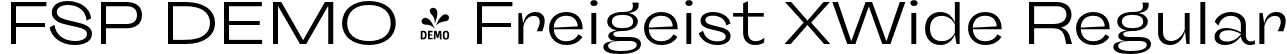 FSP DEMO - Freigeist XWide Regular font - Fontspring-DEMO-freigeist-xwideregular.otf