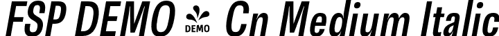 FSP DEMO - Cn Medium Italic font - Fontspring-DEMO-gevhercn-mediumit.otf