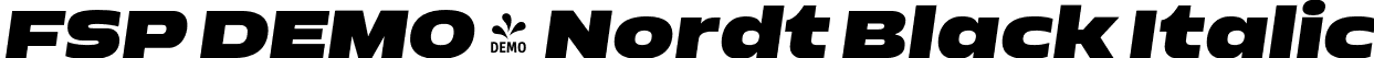 FSP DEMO - Nordt Black Italic font - Fontspring-DEMO-nordt-blackitalic.otf