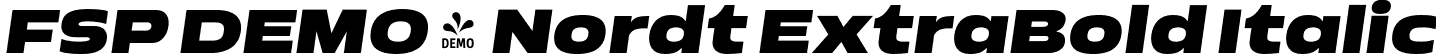 FSP DEMO - Nordt ExtraBold Italic font - Fontspring-DEMO-nordt-extrabolditalic.otf