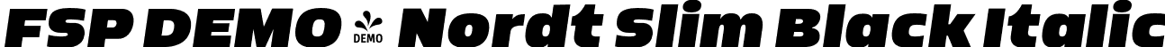 FSP DEMO - Nordt Slim Black Italic font - Fontspring-DEMO-nordtslim-blackitalic.otf