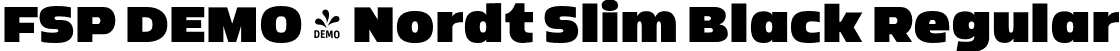 FSP DEMO - Nordt Slim Black Regular font - Fontspring-DEMO-nordtslim-black.otf