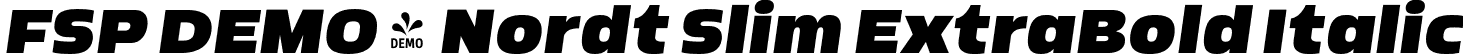 FSP DEMO - Nordt Slim ExtraBold Italic font - Fontspring-DEMO-nordtslim-extrabolditalic.otf