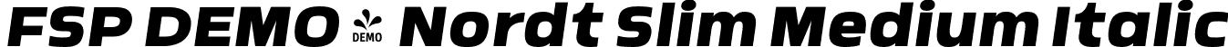 FSP DEMO - Nordt Slim Medium Italic font - Fontspring-DEMO-nordtslim-mediumitalic.otf