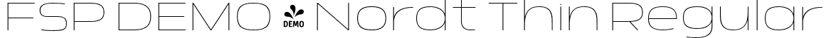 FSP DEMO - Nordt Thin Regular font - Fontspring-DEMO-nordt-thin.otf