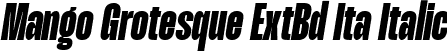 Mango Grotesque ExtBd Ita Italic font - MangoGrotesque-ExtBdIta.ttf