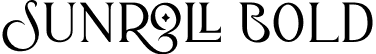 Sunroll Bold font - Sunroll Bold.otf