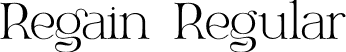 Regain Regular font - Regain_pixelify.otf