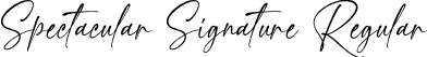 Spectacular Signature Regular font - SpectacularSignature.otf