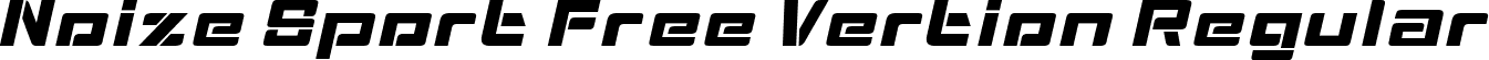 Noize Sport Free Vertion Regular font - NoizeSportFreeVertionRegular-MVwye.ttf