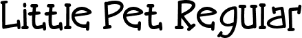 Little Pet Regular font - LittlePet-Regular.ttf