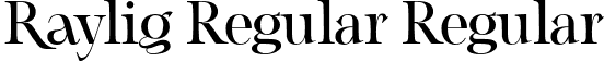 Raylig Regular Regular font - RayligRegular-eZPn6.otf