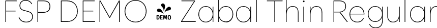 FSP DEMO - Zabal Thin Regular font - Fontspring-DEMO-zabal-thin.otf