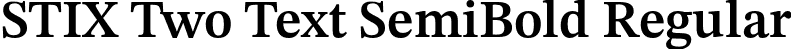 STIX Two Text SemiBold Regular font - STIXTwoText-SemiBold.otf