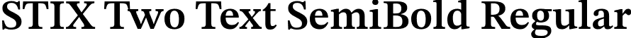 STIX Two Text SemiBold Regular font - STIXTwoText-SemiBold.ttf