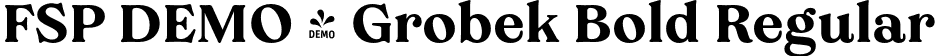 FSP DEMO - Grobek Bold Regular font - Fontspring-DEMO-grobek-bold.otf
