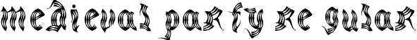 medieval party Regular font - medievalparty-Regular.otf