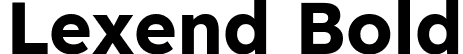 Lexend Bold font - Lexend-Bold.ttf