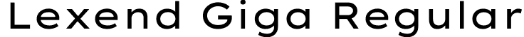 Lexend Giga Regular font - LexendGiga[wght].ttf