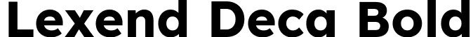 Lexend Deca Bold font - LexendDeca-Bold.ttf