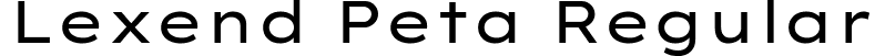 Lexend Peta Regular font - LexendPeta-Regular.ttf