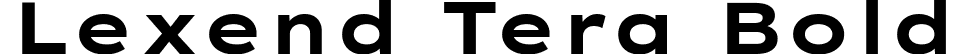 Lexend Tera Bold font - LexendTera-Bold.ttf