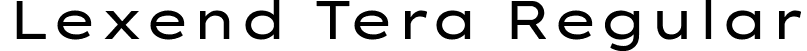 Lexend Tera Regular font - LexendTera-Regular.ttf